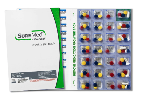 multi-dose packaging - blister packing - weekly pill pack